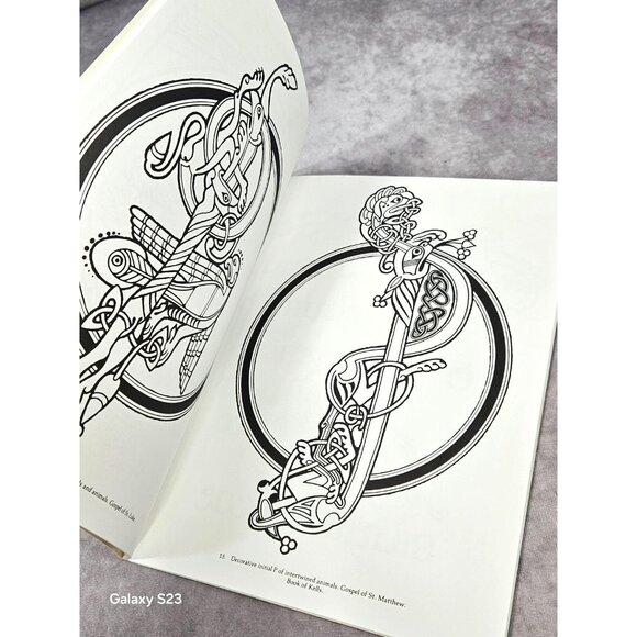 Ed Sibbett Jr Celtic Design Coloring Book Dover Design Books Retro Paperback - Picture 6 of 8